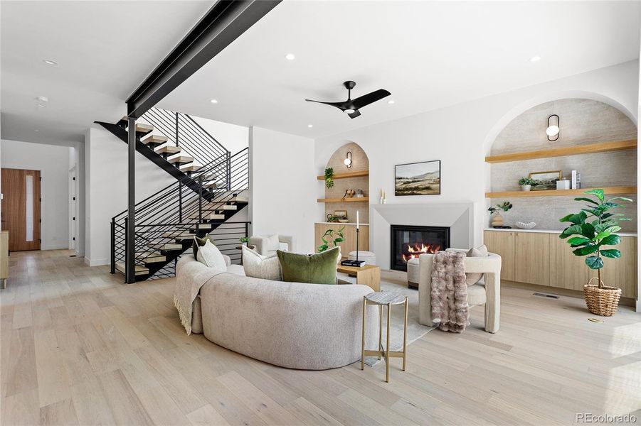 Furnished interior view inside a new home in , Denver (Image 47).