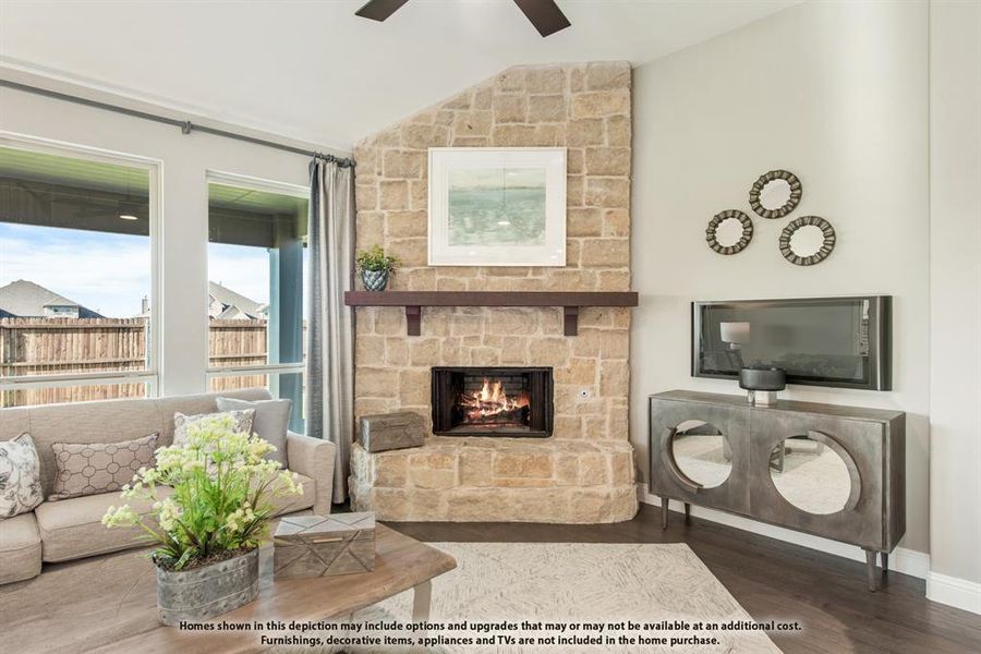 Furnished interior view inside a new home in Abe's Landing, Granbury (Image 5).