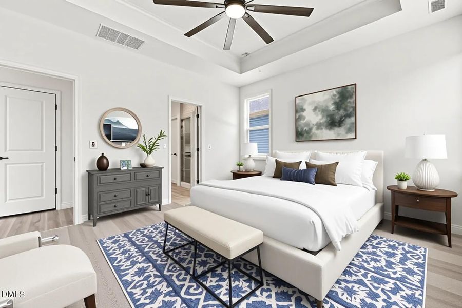 Furnished interior view inside a new home in The Cottages at 78 North, Sanford (Image 16).