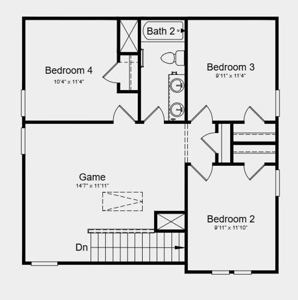 Additional Highlights Include: Covered patio, granite countertops, and white cabinets