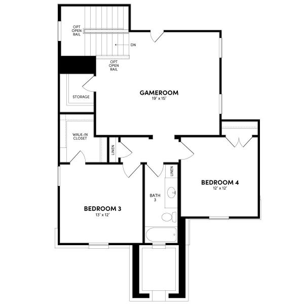 2D floor plan layout of this home in Elyson, Katy, TX (Image 3).