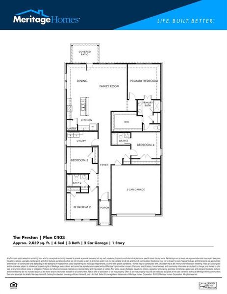 2D floor plan layout of this home in Stonehaven, Seagoville, TX (Image 2). 2D floor plan layout of this home in Stonehaven, Seagoville, TX (Image 2).