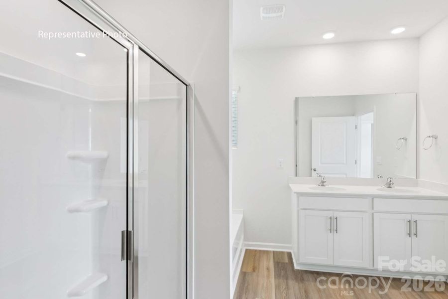 Furnished interior view inside a new home in Secrest Commons, Monroe (Image 14).