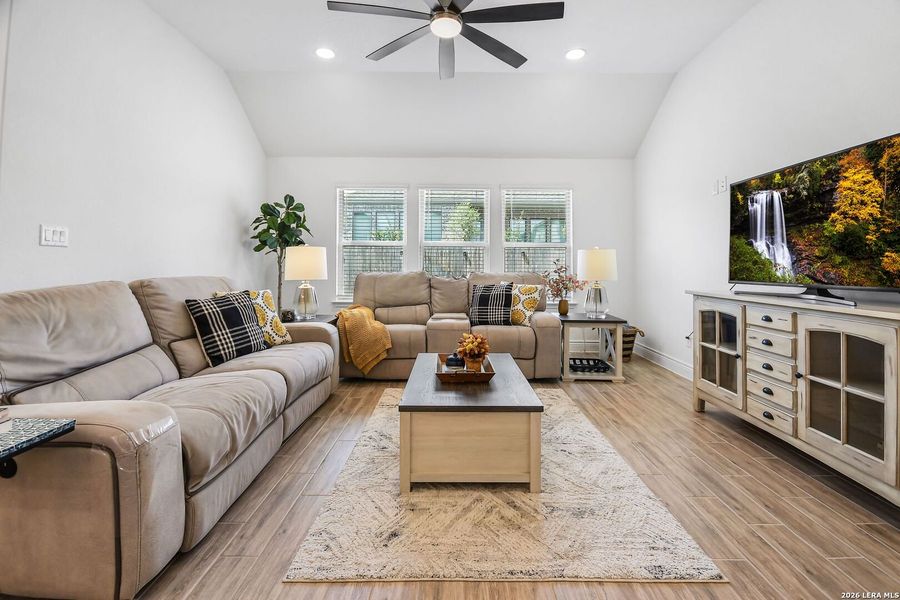 Furnished interior view inside a new home in Corley Farms, Boerne (Image 14). Furnished interior view inside a new home in Corley Farms, Boerne (Image 14).