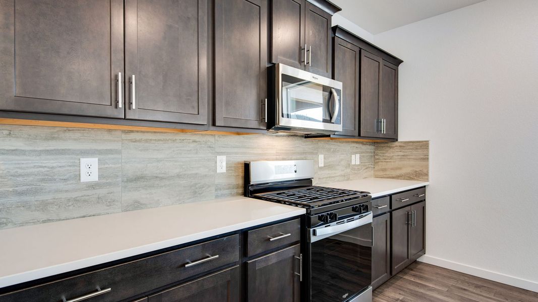 Furnished interior view inside a new home in Trails at Crowfoot, Parker (Image 8). Furnished interior view inside a new home in Trails at Crowfoot, Parker (Image 8).
