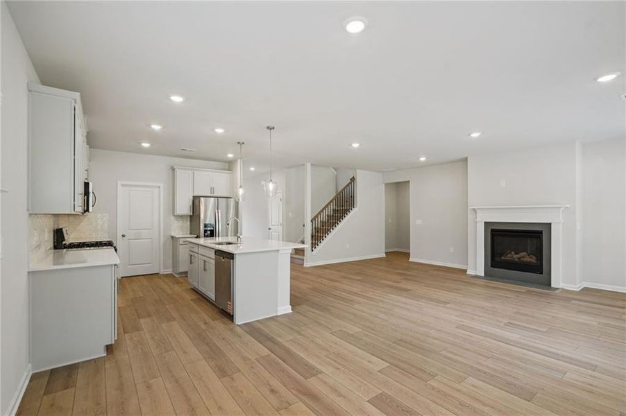 Furnished interior view inside a new home in Westmont Preserve, Powder Springs (Image 16).