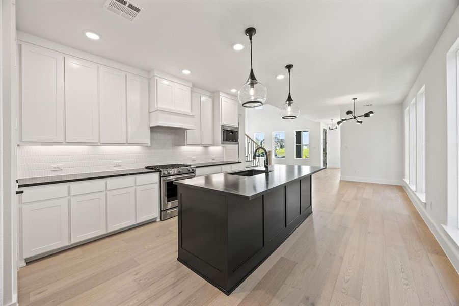 Furnished interior view inside a new home in Fields, Frisco (Image 4). Furnished interior view inside a new home in Fields, Frisco (Image 4).