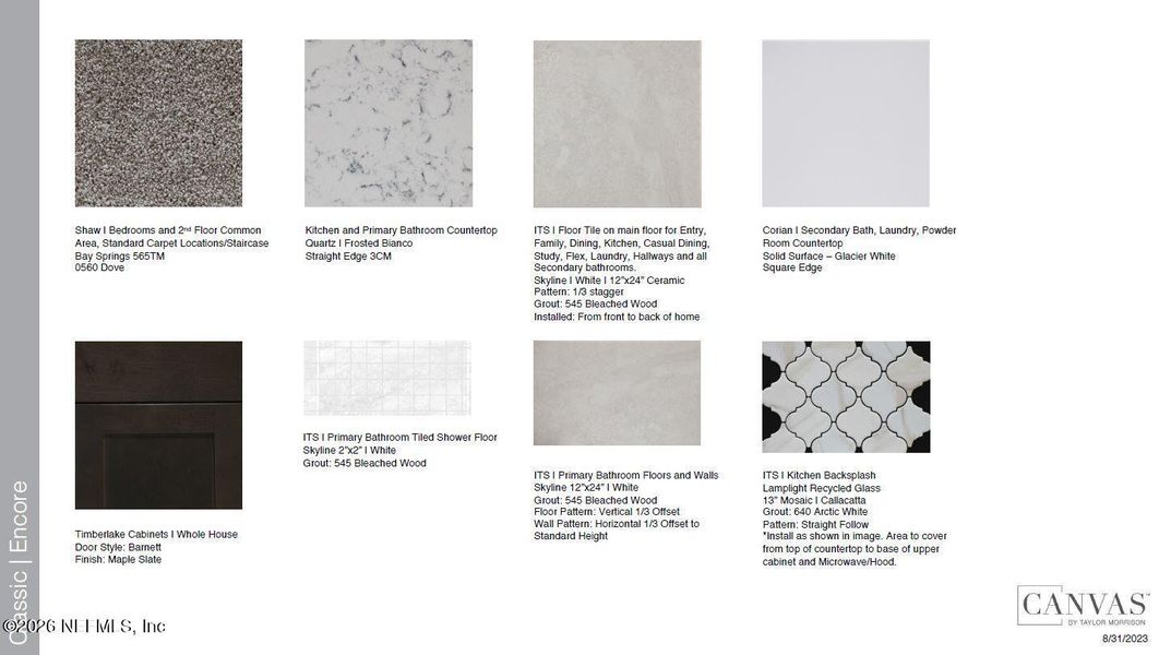 Sample of building materials used in homes in Colbert Landings, Palm Coast (Image 39). Sample of building materials used in homes in Colbert Landings, Palm Coast (Image 39).