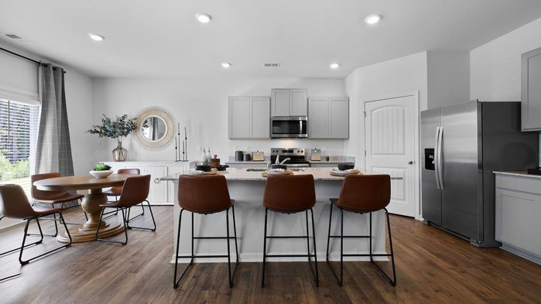 Furnished interior view inside a new home in Oaks at Cedar Grove, Fairburn (Image 5).