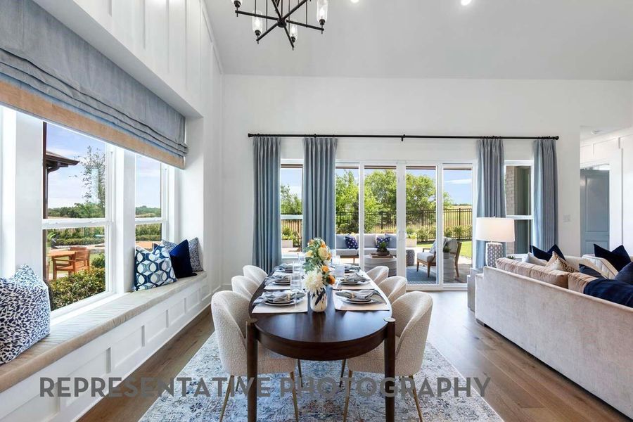 Furnished interior view inside a new home in ARTAVIA, Conroe (Image 4).