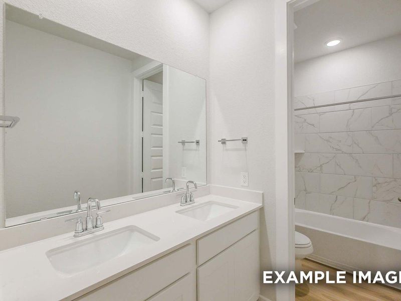 Furnished interior view inside a new home in Enclave at Newport, Crosby (Image 7).