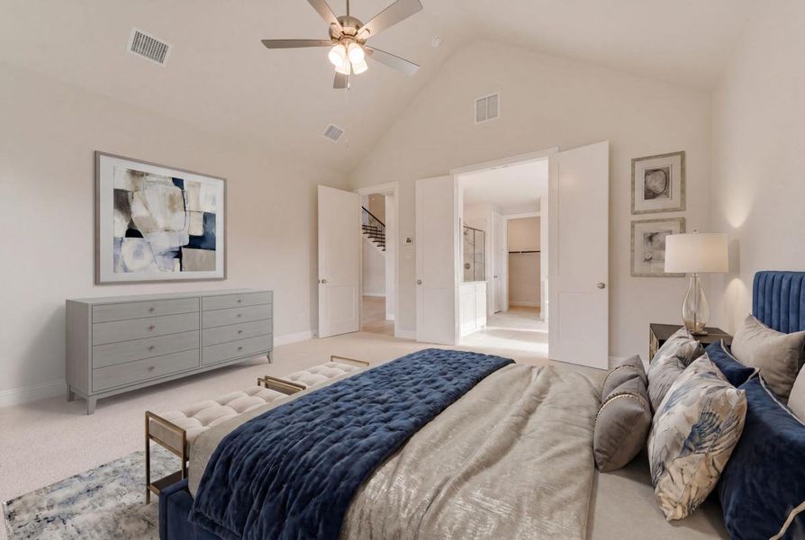Furnished interior view inside a new home in Somercrest, Midlothian (Image 11).