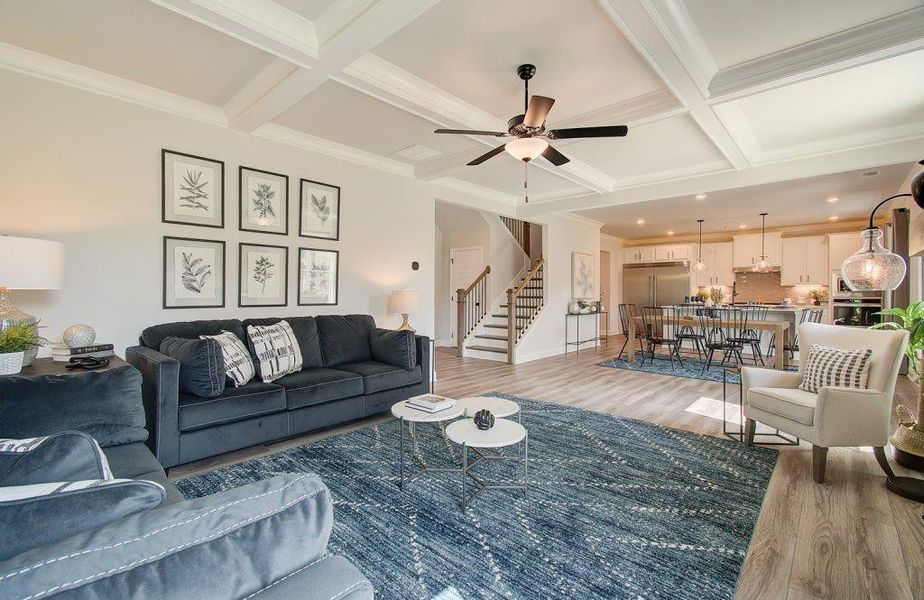 Furnished interior view inside a new home in Pinecrest Ridge, Dacula (Image 8).