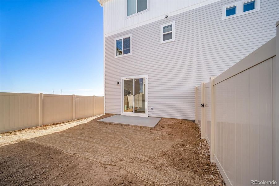 Exterior details and patio area of a home in , Bennett (Image 25). Exterior details and patio area of a home in , Bennett (Image 25).