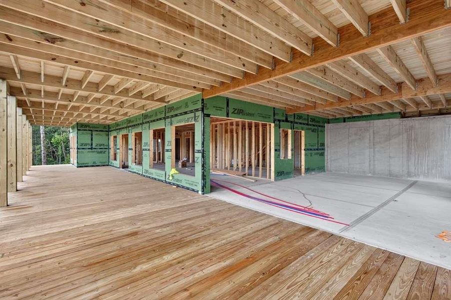In-progress construction of a new home in , Cherry Log, GA (Image 29).