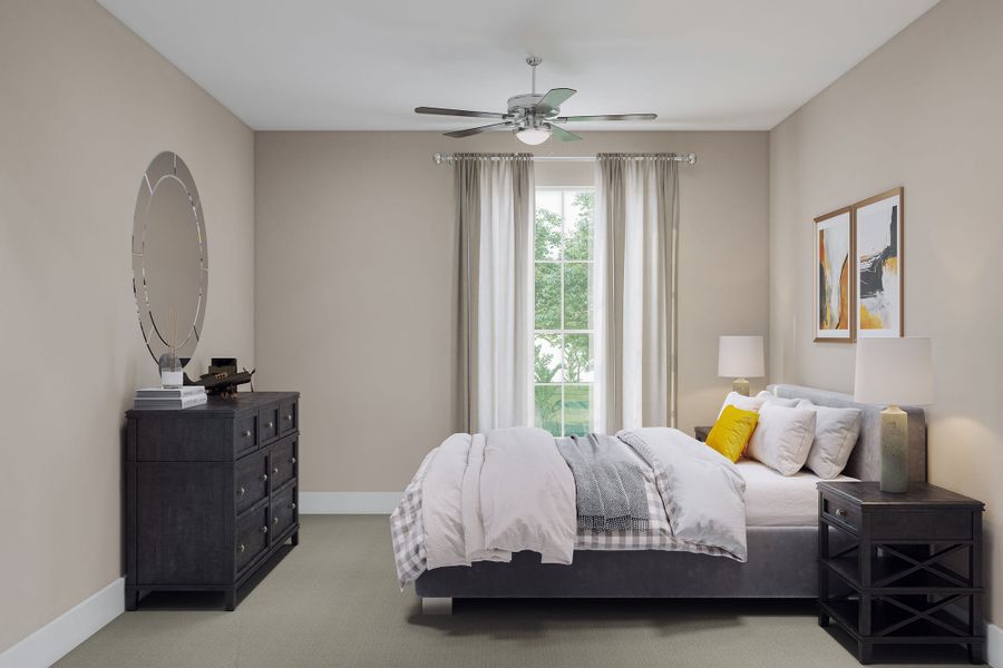 Furnished interior view inside a new home in Harvest Green, Richmond (Image 20). Furnished interior view inside a new home in Harvest Green, Richmond (Image 20).