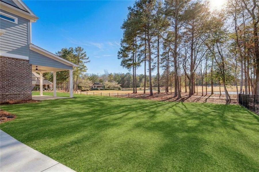 Exterior details and patio area of a home in , Villa Rica (Image 28).