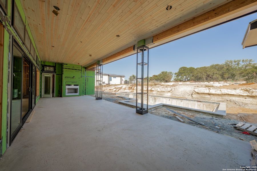 In-progress construction of a new home in , Boerne, TX (Image 18).