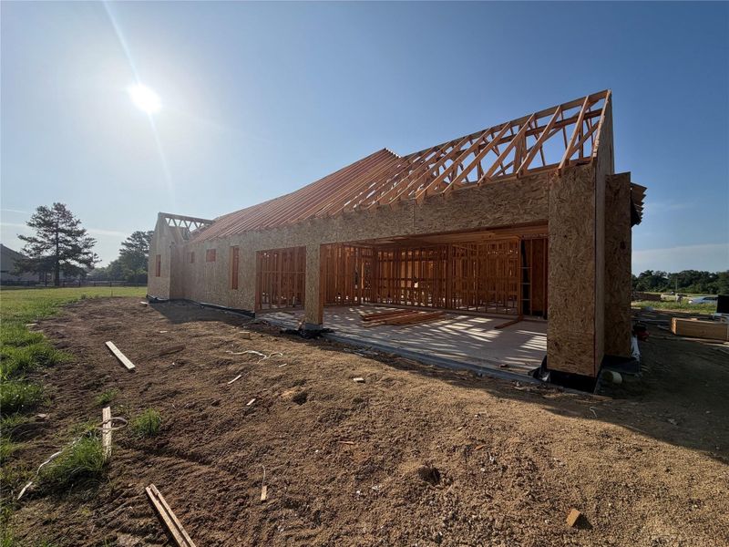 In-progress construction of a new home in , Montgomery, TX (Image 24).