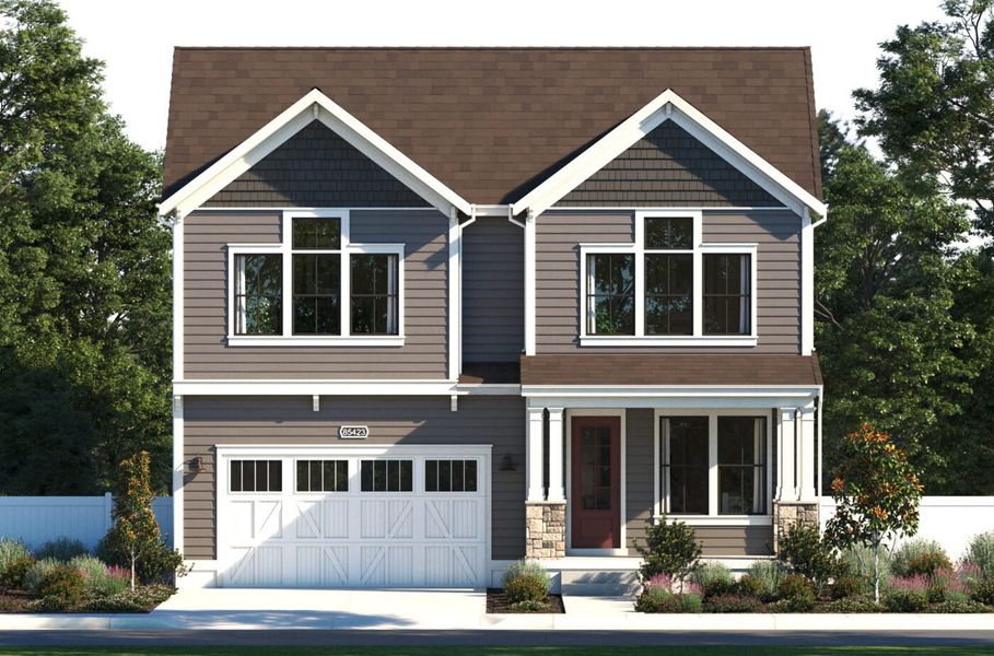 Representative exterior photo of a completed home built from the Highland by SLC Homes in Westerly, Erie, CO (Image 22).