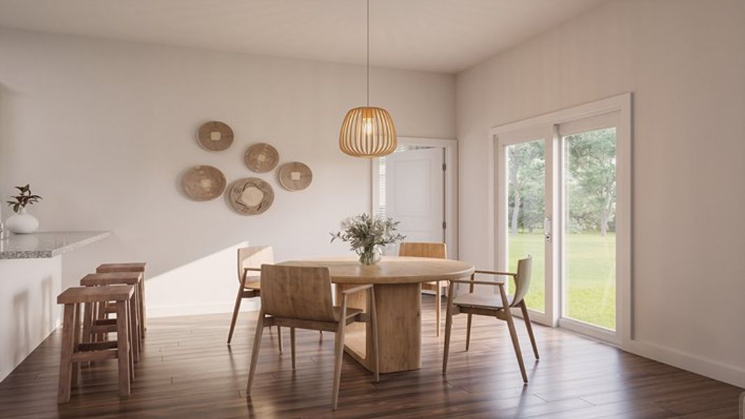 Furnished interior view inside a new home in Pineview North, Summerville (Image 5).