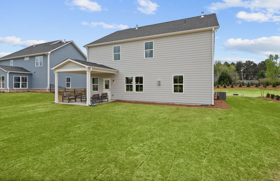 Exterior details and patio area of a home in Berkeley Mill, Cumming (Image 29).
