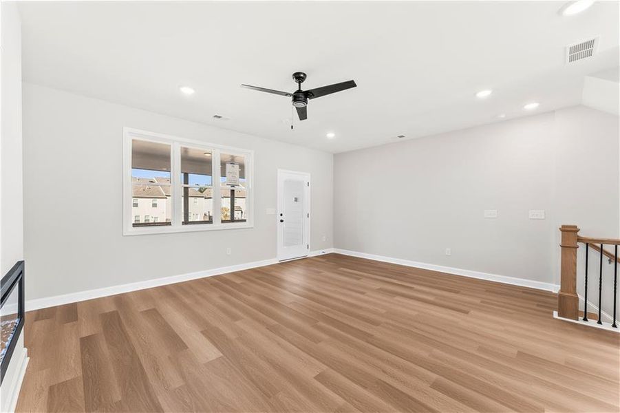 Spacious, unfurnished interior of a new home in East Park Village, Kennesaw (Image 25). Spacious, unfurnished interior of a new home in East Park Village, Kennesaw (Image 25).