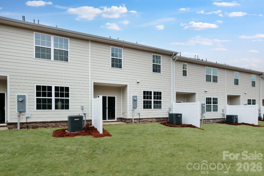 Exterior details and patio area of a home in Cannon Village, York (Image 21). Exterior details and patio area of a home in Cannon Village, York (Image 21).