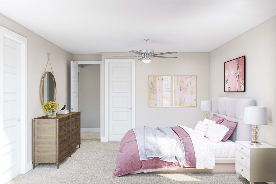 Furnished interior view inside a new home in Harvest Green, Richmond (Image 15).
