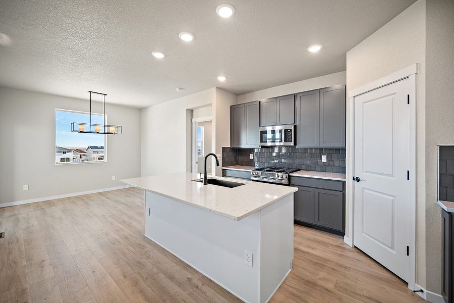 Furnished interior view inside a new home in Trails at Aspen Ridge-3, Colorado Springs (Image 9).