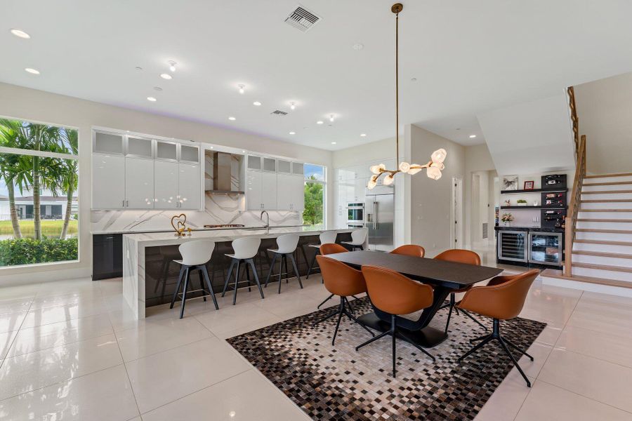Furnished interior view inside a new home in Coral Isles at Avenir, Palm Beach Gardens (Image 8).