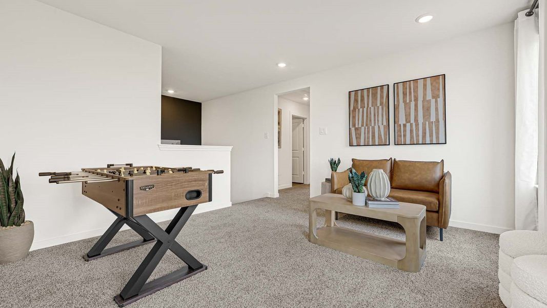 Furnished interior view inside a new home in Villarosa at Tamarron, Katy (Image 16). Furnished interior view inside a new home in Villarosa at Tamarron, Katy (Image 16).