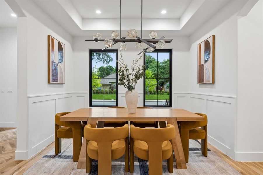 Furnished interior view inside a new home in , Dallas (Image 13).