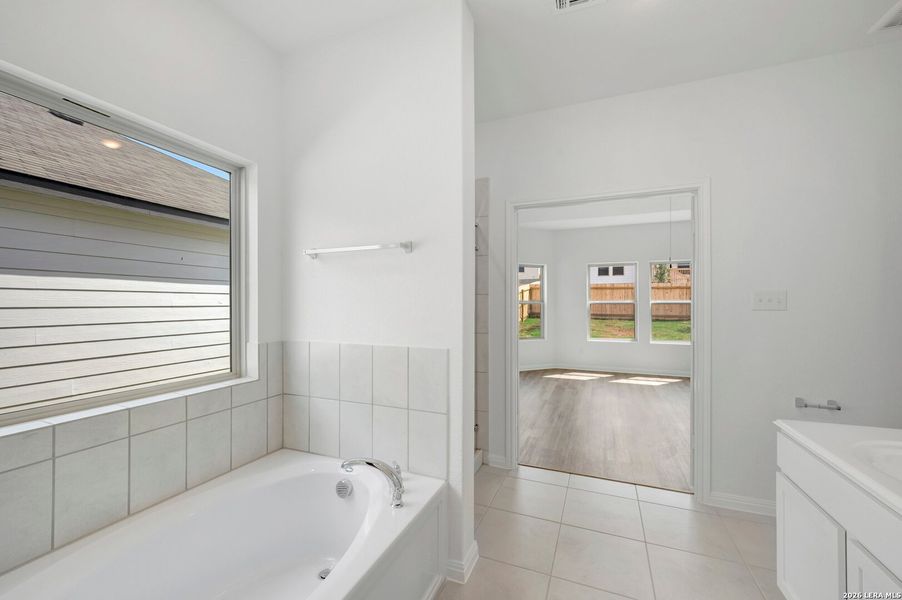 Furnished interior view inside a new home in Mesquite Ridge, San Antonio (Image 9).