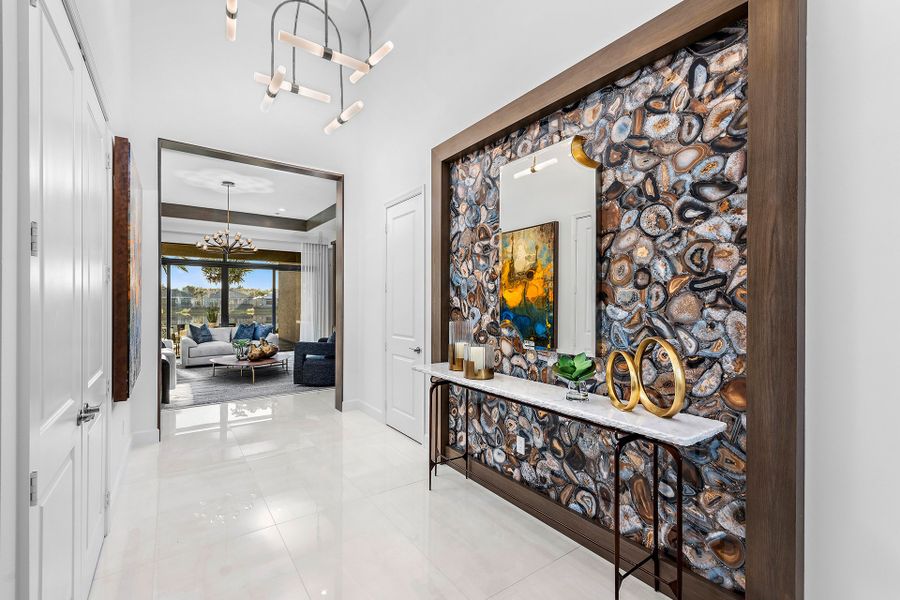 Representative furnished interior of a home built from the Caroline Grande by GL Homes in Valencia Grand (55+), Boynton Beach (Image 11).