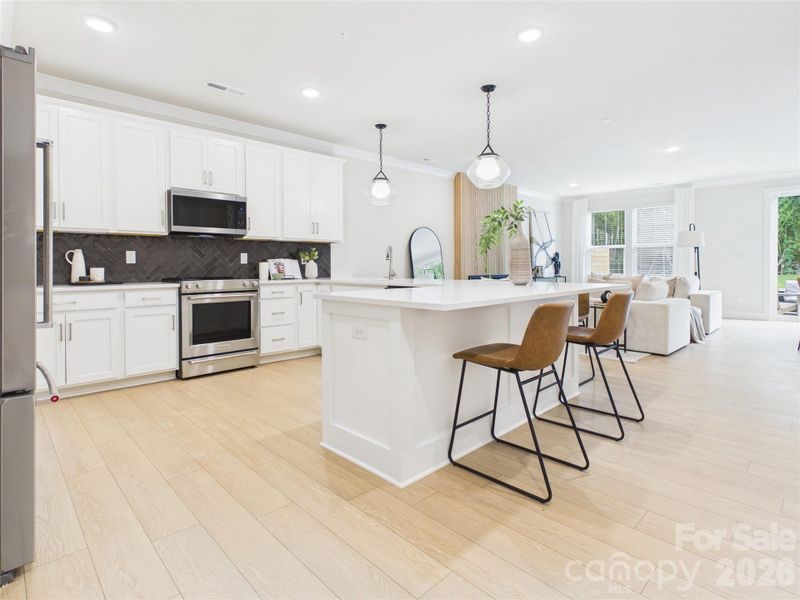 Furnished interior view inside a new home in , Charlotte (Image 5).