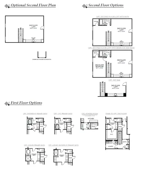 2D floor plan layout of this home in The Enclave at French Quarter Creek, Huger, SC (Image 3). 2D floor plan layout of this home in The Enclave at French Quarter Creek, Huger, SC (Image 3).