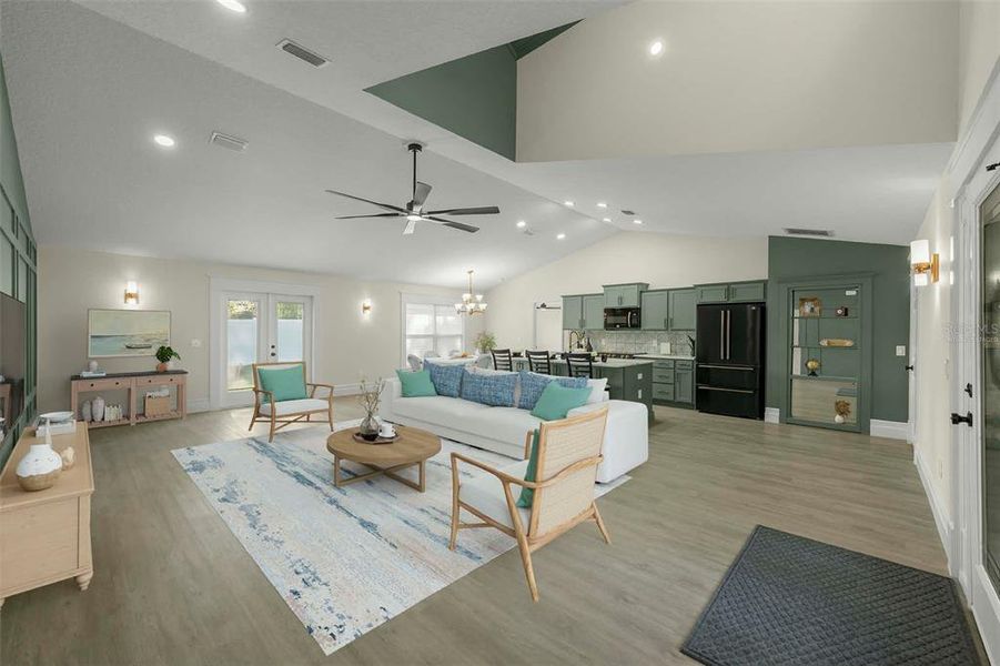Furnished interior view inside a new home in , Ocala (Image 19).