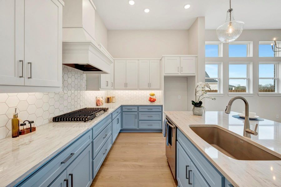 Furnished interior view inside a new home in Grange 45' Homesites, Katy (Image 8).