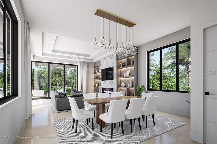 Furnished interior view inside a new home in , Sarasota (Image 8). Furnished interior view inside a new home in , Sarasota (Image 8).