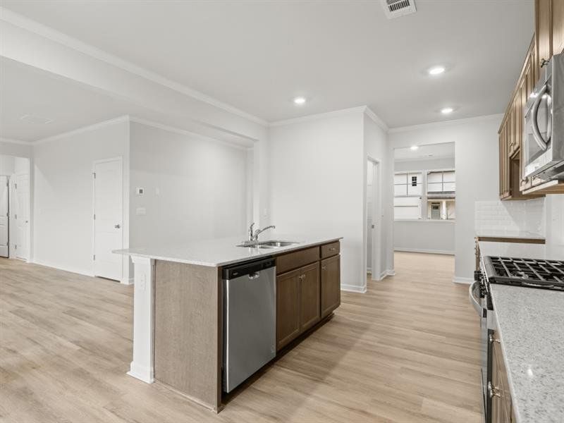 Furnished interior view inside a new home in Lost Creek, Dallas (Image 5).