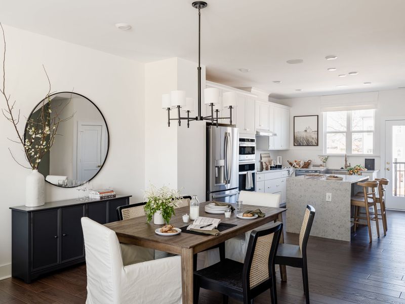 Furnished interior view inside a new home in Context at Oakhurst, Charlotte (Image 9).