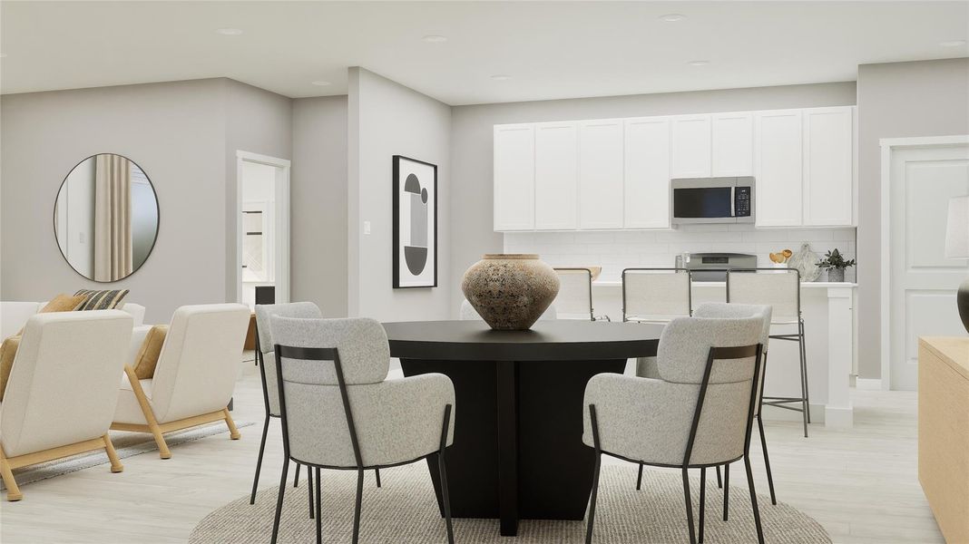 Furnished interior view inside a new home in River Bridge Ranch, San Marcos (Image 28).