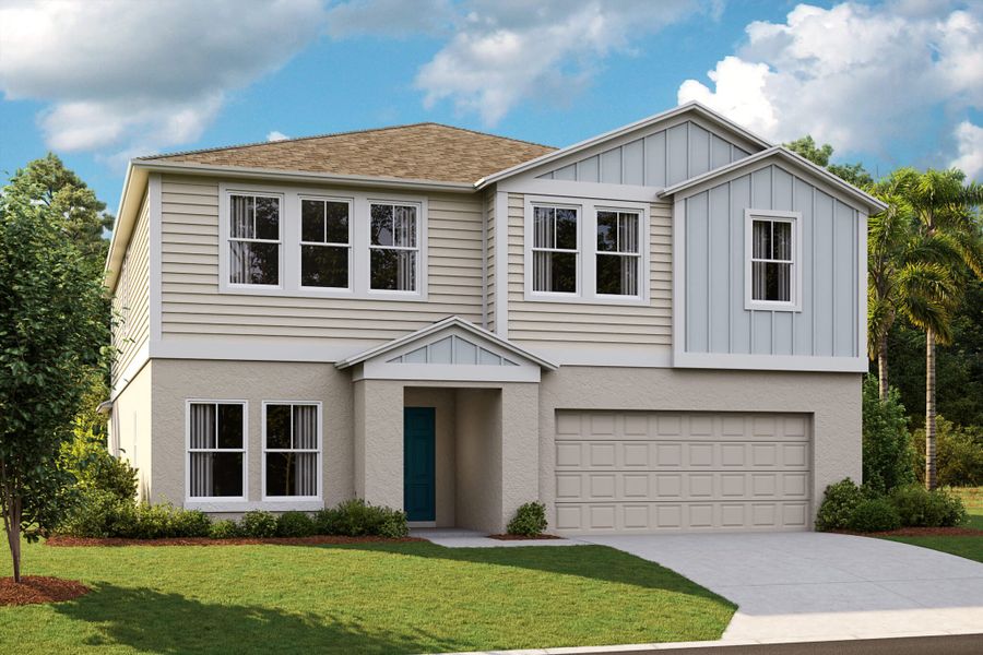 Representative exterior photo of a completed home built from the Mariana by Casa Fresca Homes in Lawson Dunes, Haines City, FL (Image 5).