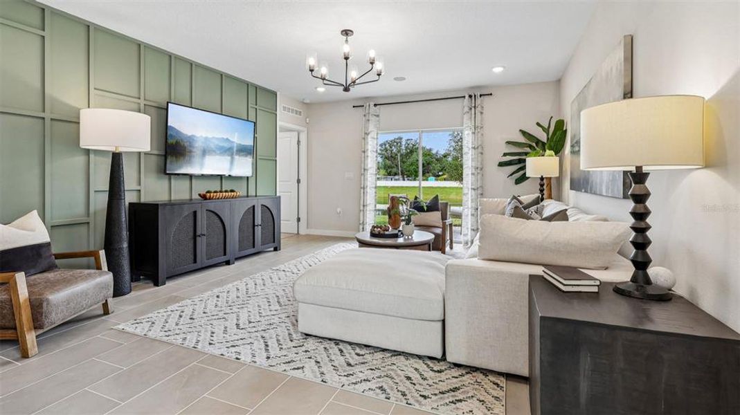 Furnished interior view inside a new home in Liberty Trace, Haines City (Image 9).