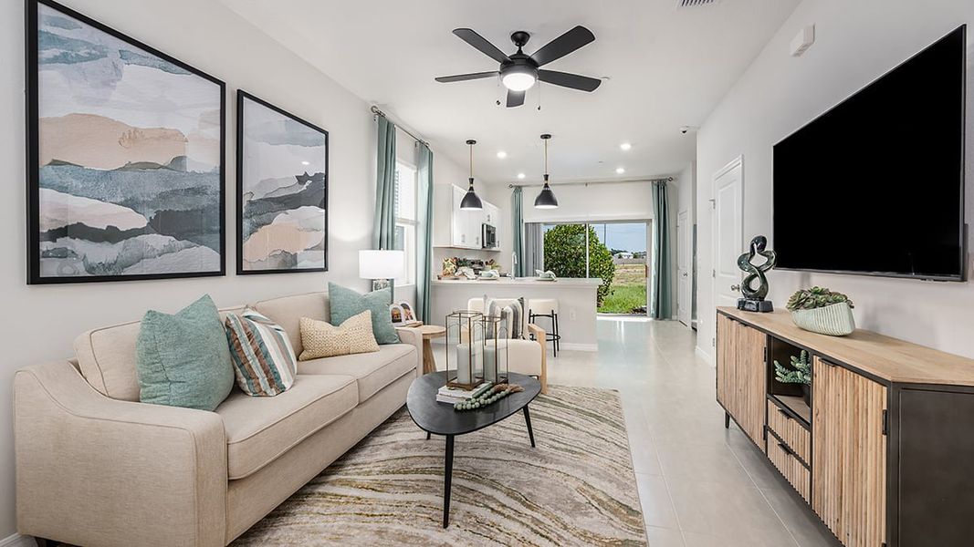 Representative furnished interior of a home built from the Hemlock by Taylor Morrison in Southloch, Mount Dora (Image 6).