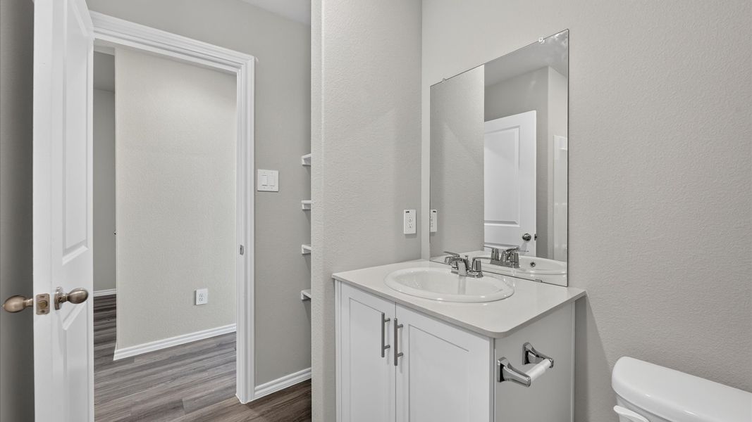 Furnished interior view inside a new home in The Hills at Reunion, Newark (Image 12).