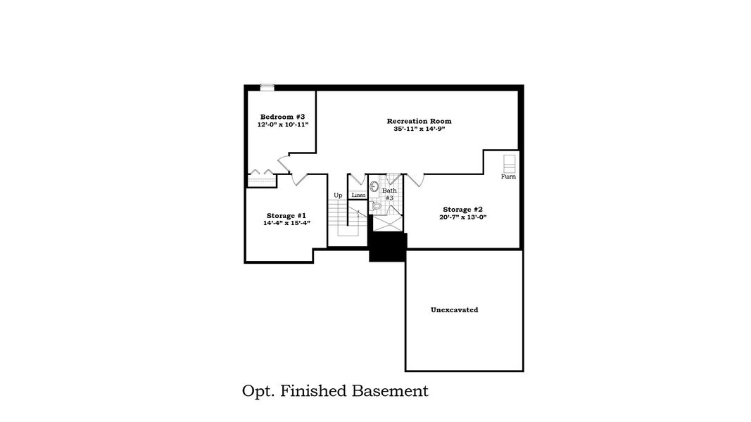2D floor plan layout of this home in Mystic Ridge, Whitmore Lake, MI (Image 34).