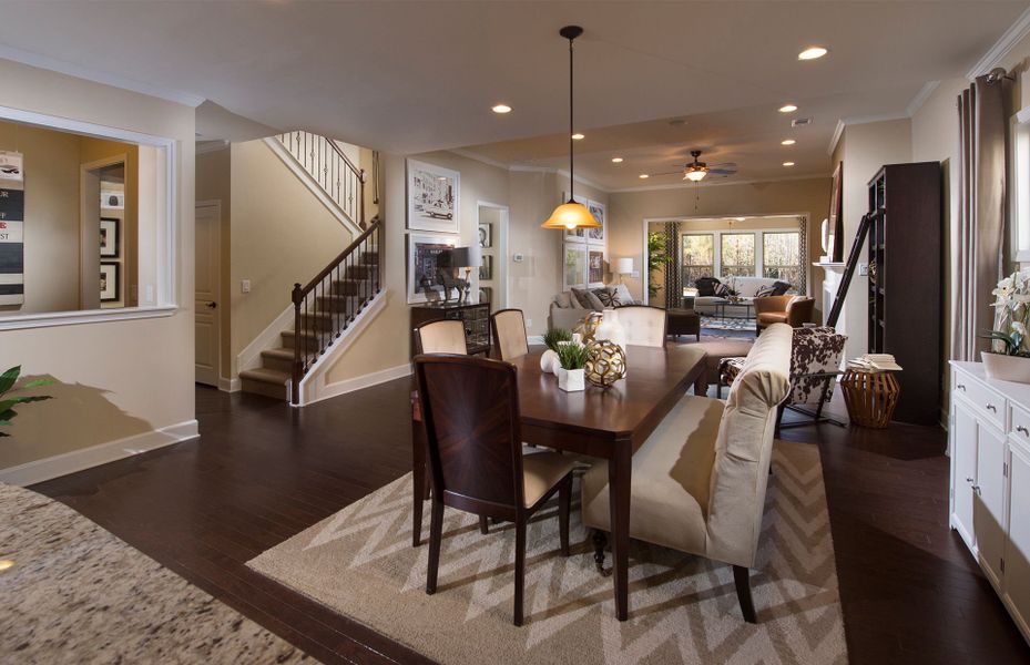 Representative furnished interior of a home built from the Moorpark by Pulte Homes in Devonshire, Mount Juliet (Image 11). Representative furnished interior of a home built from the Moorpark by Pulte Homes in Devonshire, Mount Juliet (Image 11).