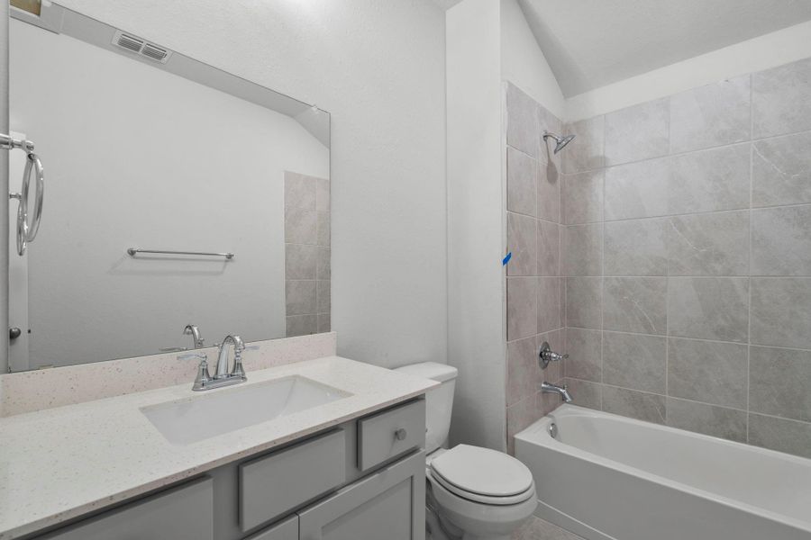 Furnished interior view inside a new home in Bridgeland 45', 50', 70', Cypress (Image 11).